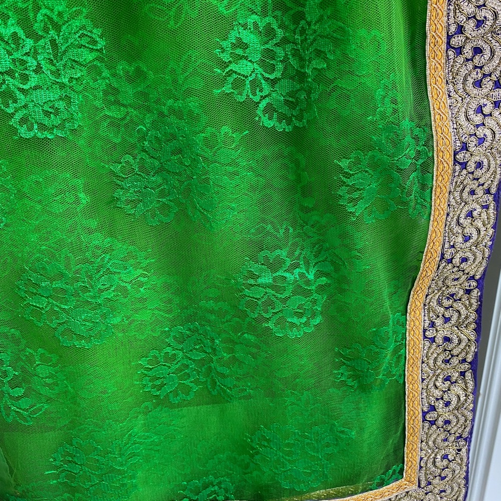 Modern Net Sari - image 3